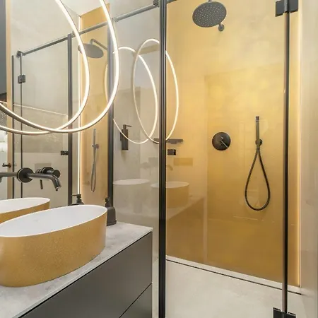 アパート Hanza Tower Skyline Bath 24 Pool & Jacussi & Sauna