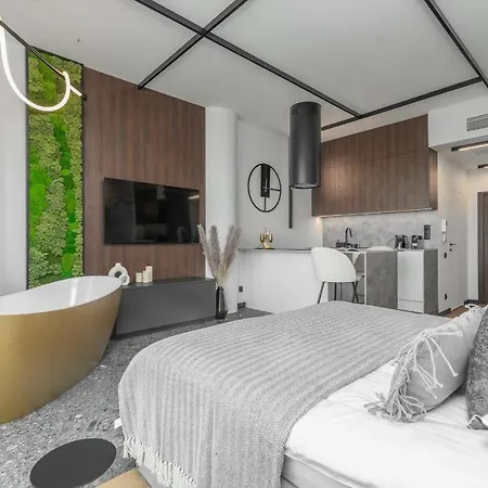 Hanza Tower Skyline Bath 24 Pool & Jacussi & Sauna アパート