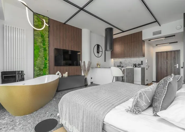 Apartment Hanza Tower Skyline Bath 24 Pool & Jacussi & Sauna Szczecin