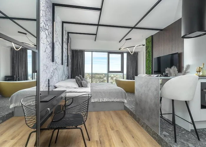 Apartment Hanza Tower Skyline Bath 24 Pool & Jacussi & Sauna *